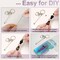 60 Pcs Beadable Keychain Bars Bulk Blank Creative Cute Keychains Bar for Beads Purse Keychains for Women Man